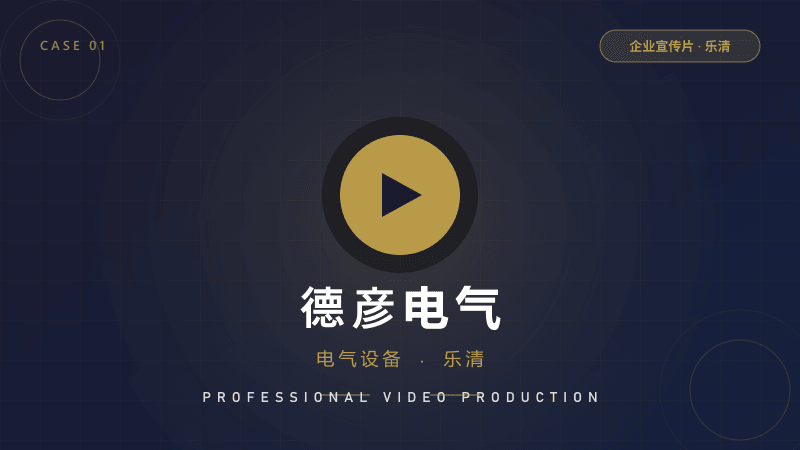 乐清企业宣传片：德彦电气
